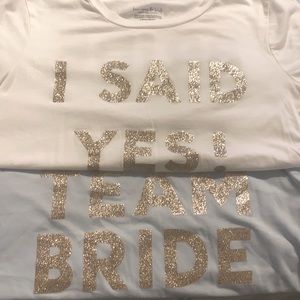 3 Victoria secrets bridal party tees.